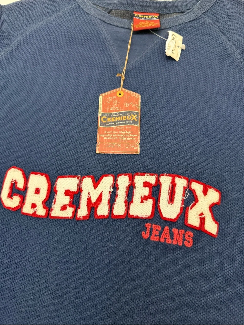 Vintage Daniel Cremieux Jeans Men's Navy Long-Sleeve Sweatshirt NWT